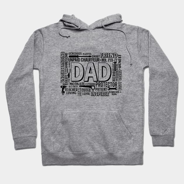 Dad Definitions | Best Dad | Father's Day Gift | Dad Birthday Gift Hoodie by Vanglorious Joy